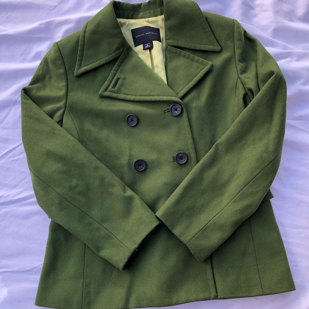 Banana Republic Petite Medium Peacoat